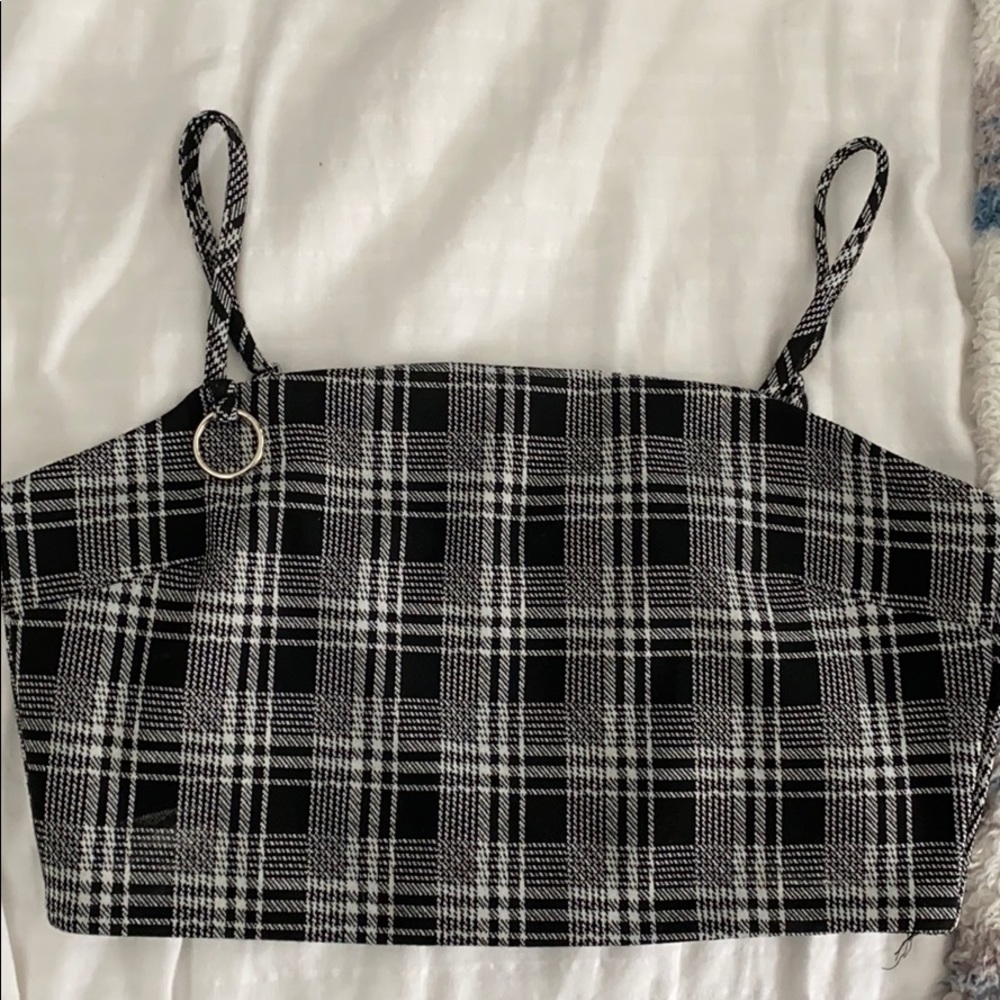 Checkered Crop Top